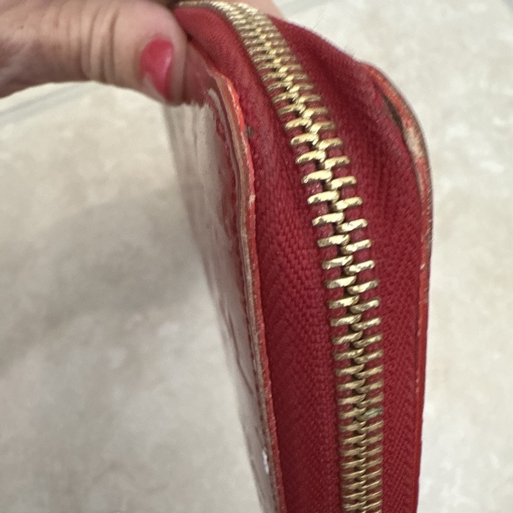 Louis Vuitton Zippy Wallet Monogram Vernis Pomme d'Amour Red SP1100 - Picture 12 of 15